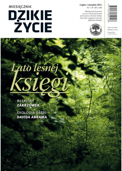 Dzikie Życie 2011, nr 7-8 (205-206), lipiec-sierpień
