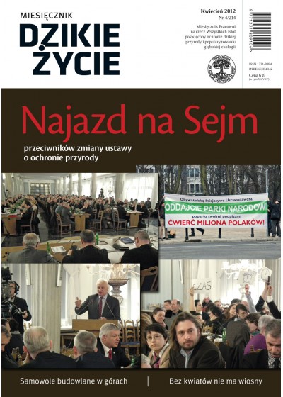 Dzikie Życie 2012, nr 4 (214), kwiecień