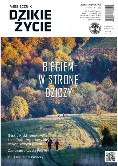 Dzikie Życie 2016, nr 7-8 (265-266), lipiec-sierpień